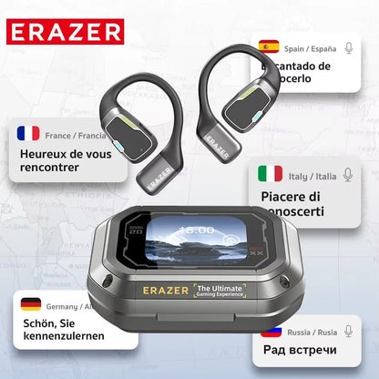 135 Translator Earphone - XP6 Bluetooth Headset with DIY Equalizer App, AI Technology, and Touch Screen for Travel